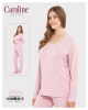 MK-5702 АКЦИЯ Розовая Пижама CAROLINE р. L