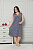 70091 Синяя Сорочка NICOLLETTA р 2XL,3XL,4XL,5XL  (в уп 4 шт)