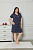 81656 Синяя Сорочка NICOLLETTA р L, XL,2XL 3XL  (в уп 4 шт)