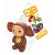 YF-5R-LK-3-WOD (288) Игрушка пластизоль для ванны Чебурашка СОЮЗМУЛЬТФИЛЬМ 1 шт. в сетке КАПИТОШКА в кор.288шт 390941