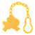 16581 LUBBY Клипса для соски-пустышки "Just Lubby", от 0 мес., полипропилен, на цепочке