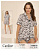 S-9401 АКЦИЯ Разноцветная Пижама CAROLINE р 2XL- 4XL
