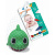 YF2-BABY-SHARKGREEN Игрушка для ванны акула 8 см, в сетке, КАПИТОШКА в кор.2*240шт 372413