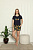90479 Черная Пижама NICOLLETTA р. S, M, L,XL (в уп 4 шт)